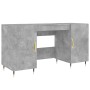 Escritorio madera de ingeniería gris hormigón 140x50x75 cm