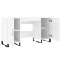 Escritorio madera de ingeniería blanco 140x50x75 cm