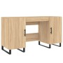 Escritorio madera de ingeniería roble Sonoma 140x50x75 cm