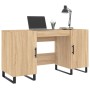Escritorio madera de ingeniería roble Sonoma 140x50x75 cm
