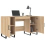 Escritorio madera de ingeniería roble Sonoma 140x50x75 cm