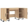 Escritorio madera de ingeniería roble Sonoma 140x50x75 cm