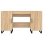 Escritorio madera de ingeniería roble Sonoma 140x50x75 cm
