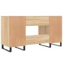 Escritorio madera de ingeniería roble Sonoma 140x50x75 cm