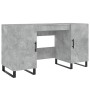 Escritorio madera de ingeniería gris hormigón 140x50x75 cm