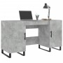 Escritorio madera de ingeniería gris hormigón 140x50x75 cm