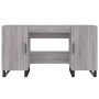 Escritorio madera de ingeniería gris Sonoma 140x50x75 cm