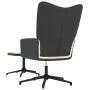 Relax chair with cream velvet and PVC footstool by vidaXL, Armchairs - Ref: Foro24-327851, Price: 117,04 €, Discount: %