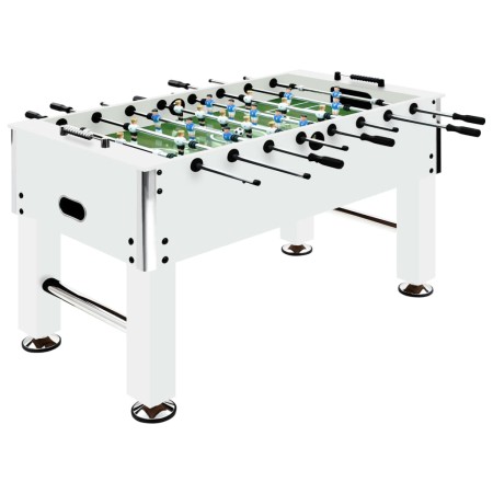 Futbolín de acero blanco 60 kg 140x74,5x87,5 cm de vidaXL, Mesas de futbolín - Ref: Foro24-92501, Precio: 451,33 €
