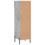 Zapatero madera de ingeniería gris hormigón 30x35x105 cm