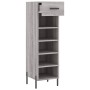 Zapatero madera de ingeniería gris Sonoma 30x35x105 cm