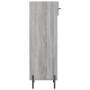 Zapatero madera de ingeniería gris Sonoma 30x35x105 cm