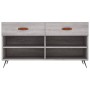 Banco zapatero madera de ingeniería gris Sonoma 102x35x55 cm