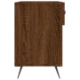 Banco zapatero madera de ingeniería marrón roble 102x35x55 cm
