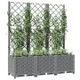 Hellgraues Pflanzgefäß aus PP 120x40x136 cm von vidaXL, Töpfe und Pflanzgefäße - Ref: Foro24-153274, Preis: 153,37 €, Rabatt: %