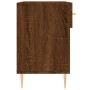 Banco zapatero madera de ingeniería marrón roble 102x35x55 cm en Zapateros y organizadores de calzado | Comprar online en Foro24