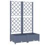 Planter with trellis PP dark gray 80x40x121.5 cm by vidaXL, Pots and planters - Ref: Foro24-318250, Price: 66,50 €, Discount: %