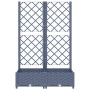 Planter with trellis PP dark gray 80x40x121.5 cm by vidaXL, Pots and planters - Ref: Foro24-318250, Price: 66,50 €, Discount: %