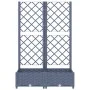 Planter with trellis PP dark gray 80x40x121.5 cm by vidaXL, Pots and planters - Ref: Foro24-318250, Price: 55,38 €, Discount: %