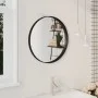 Black wall mirror 50 cm by vidaXL, Mirrors - Ref: Foro24-322294, Price: 49,40 €, Discount: %