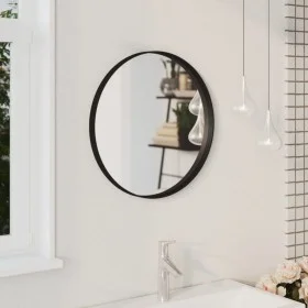 Black wall mirror 50 cm by vidaXL, Mirrors - Ref: Foro24-322294, Price: 48,39 €, Discount: %