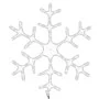Weihnachtsfigur Schneeflocke 144 LEDs warmweiß 59x59 cm von vidaXL, Weihnachtsbeleuchtung - Ref: Foro24-343295, Preis: 40,98 ...