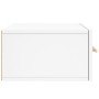 Mesitas de noche de pared 2 uds blanco 35x35x20 cm