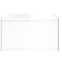 Mesitas de noche de pared 2 uds blanco brillo 35x35x20 cm