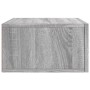 Mesitas de noche de pared 2 uds color gris Sonoma 35x35x20 cm