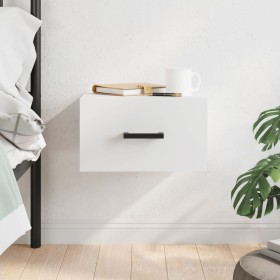 Mesita de noche de pared blanco 35x35x20 cm Mesita de noche de pared blanco 35x35x20 cm