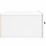 Mesitas de noche de pared 2 uds blanco 35x35x20 cm
