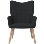 Entspannungssessel mit Fußstütze aus schwarzem Stoff von vidaXL, Sessel - Ref: Foro24-327936, Preis: 128,07 €, Rabatt: %