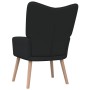 Entspannungssessel mit Fußstütze aus schwarzem Stoff von vidaXL, Sessel - Ref: Foro24-327936, Preis: 128,07 €, Rabatt: %