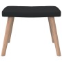 Entspannungssessel mit Fußstütze aus schwarzem Stoff von vidaXL, Sessel - Ref: Foro24-327936, Preis: 128,07 €, Rabatt: %