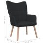 Relaxation armchair with black fabric footrest by vidaXL, Armchairs - Ref: Foro24-327936, Price: 128,07 €, Discount: %