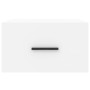 Mesitas de noche de pared 2 uds blanco 35x35x20 cm