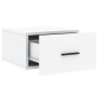 Mesitas de noche de pared 2 uds blanco 35x35x20 cm