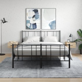 Mesitas de noche de pared 2 uds color roble Sonoma 35x35x20 cm Mesitas de noche de pared 2 uds color roble Sonoma 35x35x20 cm