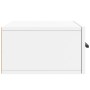 Mesitas de noche de pared 2 uds blanco 35x35x20 cm