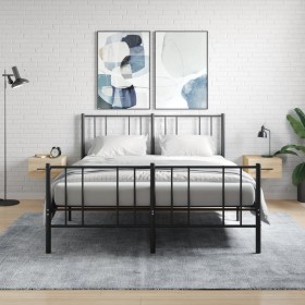 Mesitas de noche de pared 2 uds color roble Sonoma 35x35x20 cm Mesitas de noche de pared 2 uds color roble Sonoma 35x35x20 cm