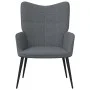Relax armchair with dark gray fabric footstool by vidaXL, Armchairs - Ref: Foro24-327953, Price: 122,11 €, Discount: %