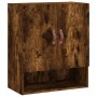 Armario de pared madera de ingeniería roble ahumado 60x31x70 cm