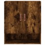 Armario de pared madera de ingeniería roble ahumado 60x31x70 cm