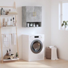 Armario de pared madera de ingeniería gris hormigón 60x31x70 cm en Taquillas y armarios de almacenamiento | Comprar online en Fo