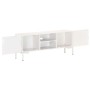 Massives Mangoholz TV-Möbel in Weiß 115x30x46 cm von vidaXL, TV-Möbel - Ref: Foro24-323580, Preis: 106,64 €, Rabatt: %