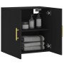 Armario de pared madera de ingeniería negro 60x31x60 cm