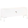 Massives Mangoholz TV-Möbel in Weiß 115x30x46 cm von vidaXL, TV-Möbel - Ref: Foro24-323580, Preis: 106,64 €, Rabatt: %