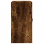 Armario de pared madera de ingeniería roble ahumado 60x31x60 cm