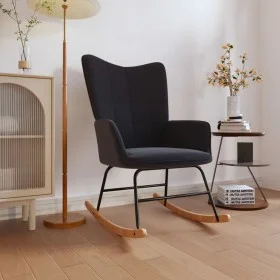 Black fabric rocking chair by vidaXL, Rocking chairs - Ref: Foro24-328013, Price: 121,21 €, Discount: %
