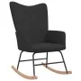 Silla mecedora de tela negra de vidaXL, Mecedoras - Ref: Foro24-328013, Precio: 121,21 €, Descuento: %